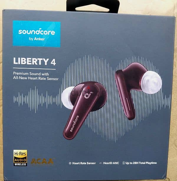 سماعة Soundcore Liberty 4 لون مميز كسر زيرو بكامل مشتملاتها 2