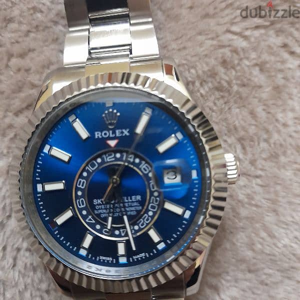 Rolex sky dweller bleu replica 0