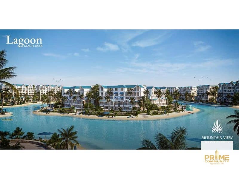 Beach House 270m For Sale Direct On Lagoon at Mountain View Icity New Cairo 0