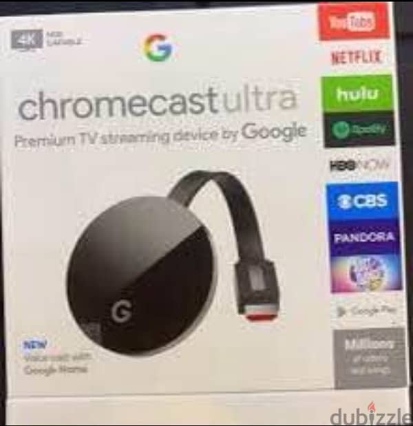 chromecast ultra 4k  Like new 0