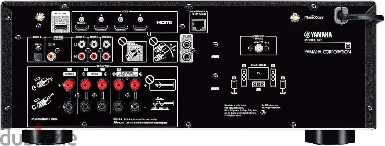 yamaha rx v4a 5.2 amp receiver 1