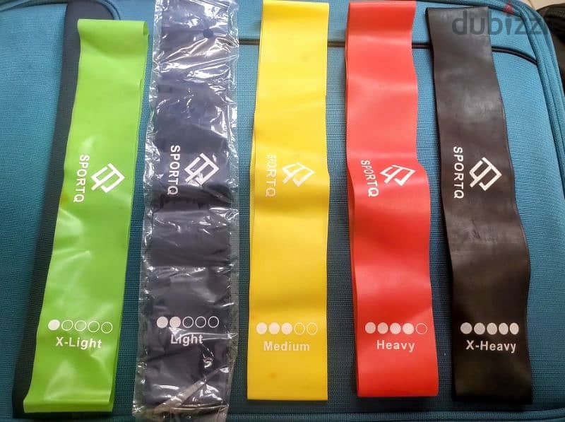 Fit Simplify Resistance Loop Exercise Bands Set - Multi Color 1