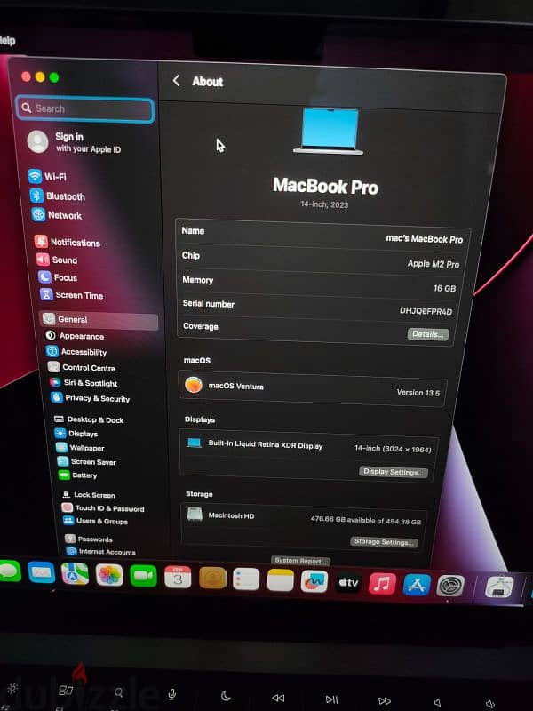 MacBook Pro M2 pro 14 inch لسرعة البيع 4