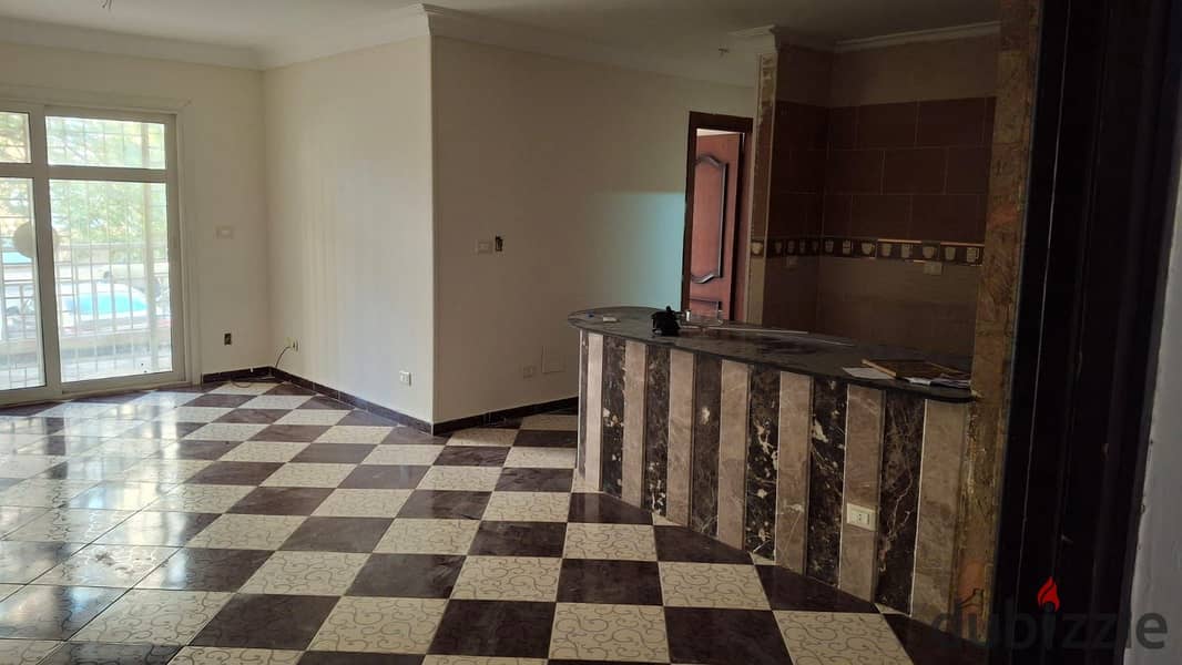 In Madinaty, an apartment for sale, 90 square meters, with a park view, super luxurious finishing, in front of the Penny Market and the mosque, minute 0