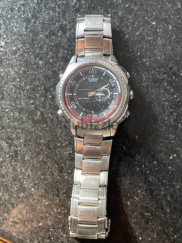 ساعه رجالي casio stainless steel 0