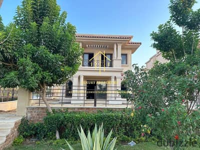 Detached villa for sale in Madinaty - Four Seasons VG3, Group 24, Model D3, 471 sqm, immediate handover, wide garden view, progressive instalments unt