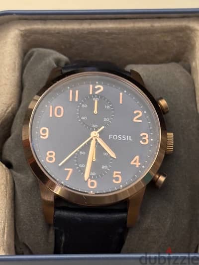 FOSSIL FS4933 ROSE GOLD/Dark Navy ساعة فوسيل اصلية