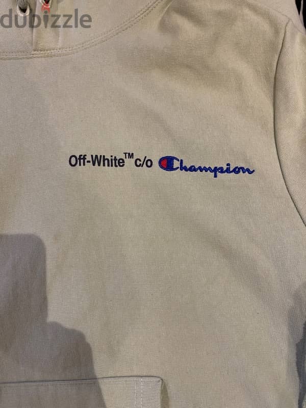 off-white X champion hoodie 6