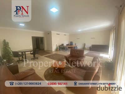 Administrative Office (residential contract) for Rent in Choueifat street, 5th settlement, New Cairo