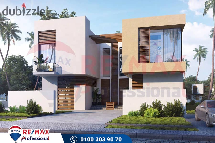 With a 10% down payment, your villa has a direct sea view in the best location in the heart of Ras El Hekma 0