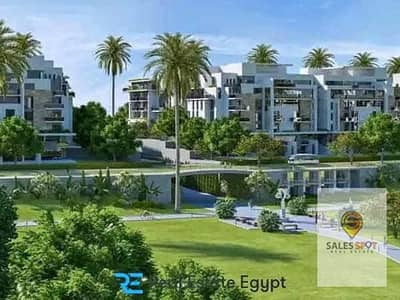 Apartment with garden for sale, 120 square meters, in Nest Compound, 6th Settlement, minutes from the American University AUC