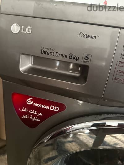 غساله سمارت  انفرتر LG ٨ك  مستورده