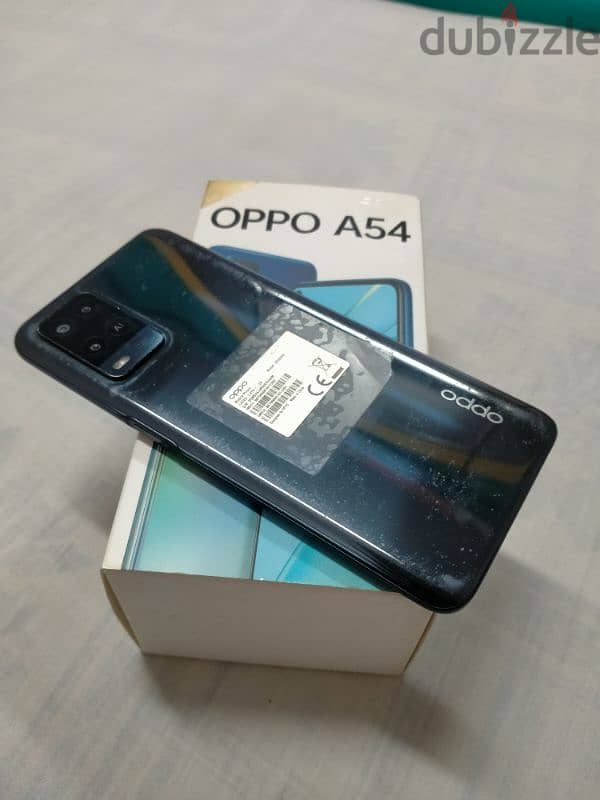 oppo a54 128/4+3 بلزقة الضهر استعمال خفيف جدا 1