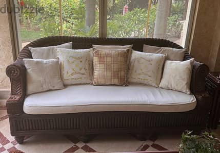 Bamboo set ( sofa &2 chairs) imported