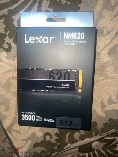 Lexar NM620 512GB M. 2 2280 PCIe Gen3x4 NVMe SSD