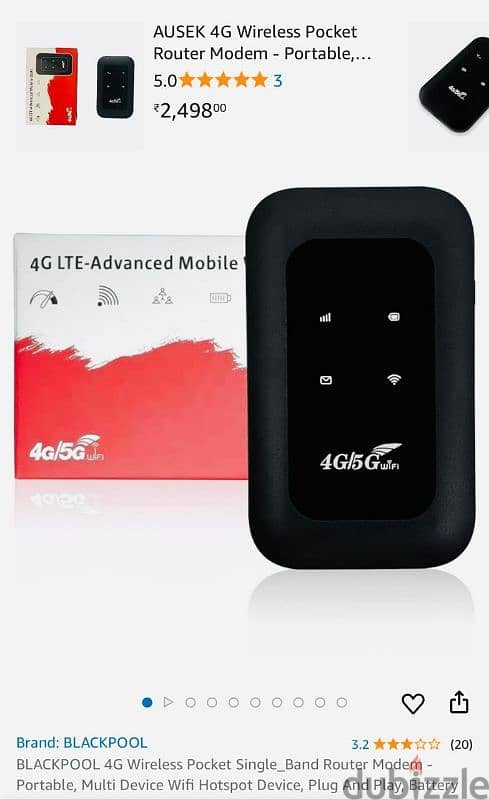 4G LTE-Advanced Mobile Wifi 4