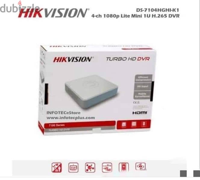 جهاز تسجيل DVR ٨ مخرج Hikvision 0