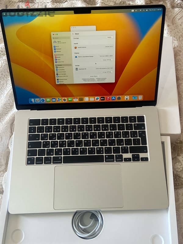 Macbook Air M2 15 Inch جديد تماما بدون ولا خدش بكل حاجته 5