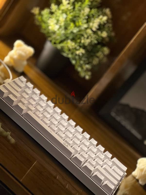 كيبورد redragon k630 white keyboard 0