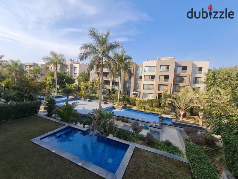 CHIC & MODERN apartment (Pool View) in . . Silver Palm . . compound beside Waterway  شقة شيك ايجار بكمبوند سيلفر بالم التجمع بجوار ووتر واى اول سكن 0