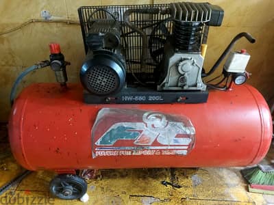 كومبريسور هواء ٢٠٠ ليتر compressor 200L