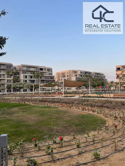 For sale apartment 185m ready to move view villas in palm hills new cairo with lowest price and down payment , installments