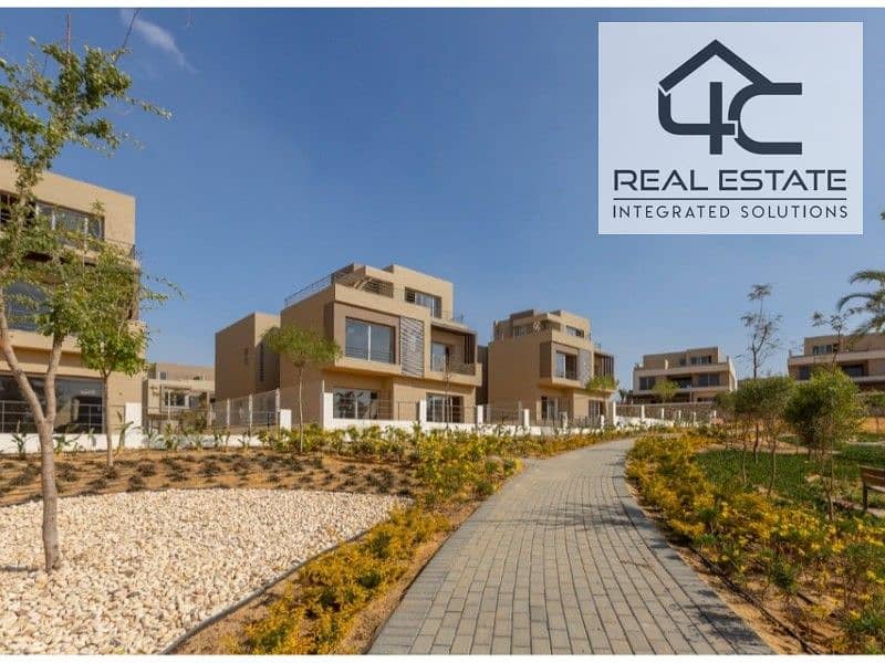 Villa Twin house For sale in Palm Hills New Cairo338m, ready to move ...