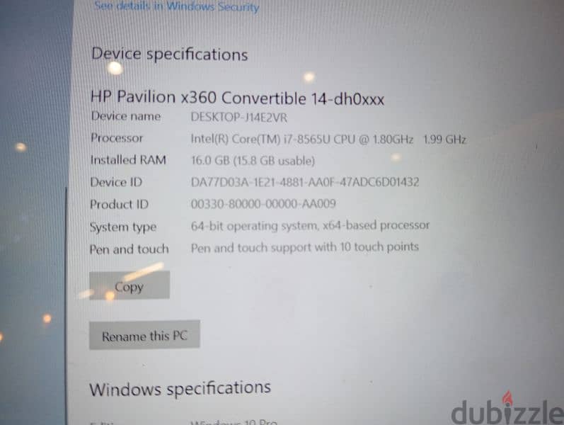 لاب توب hp pavilion 5