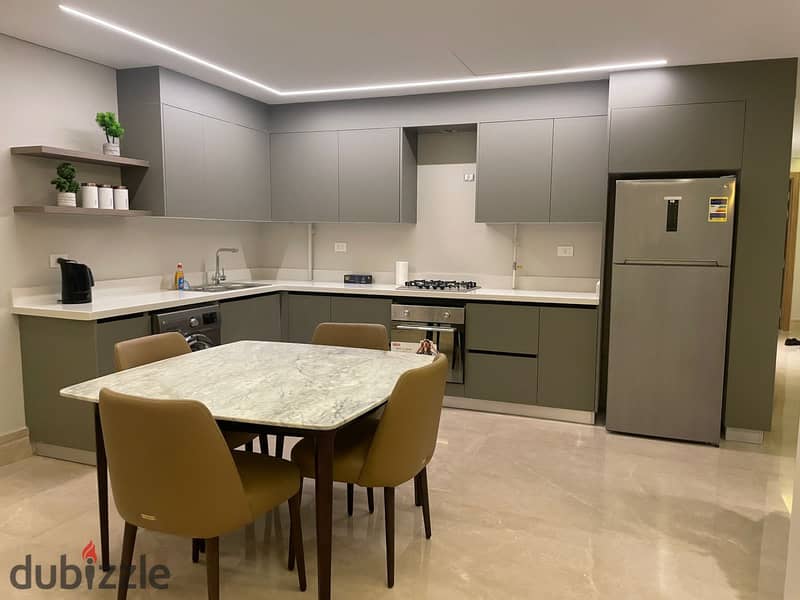 Stunning apartment (brand new - fully furnished) in Silver Palm compound beside Waterway New Cairo شقه مفروشة ايجار بكمبوند سيلفر بالم فرش فندقى 0