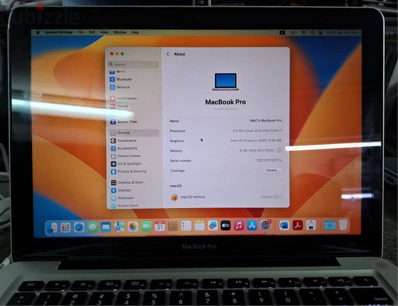 Apple MacBook pro 2012 13" in a good condition 4