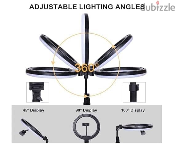 رينج لايت حلقة LED ناعمة للبث المباشر،USB 1