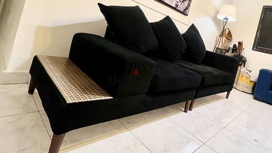 black sofa for sale it’s not used from homzmart