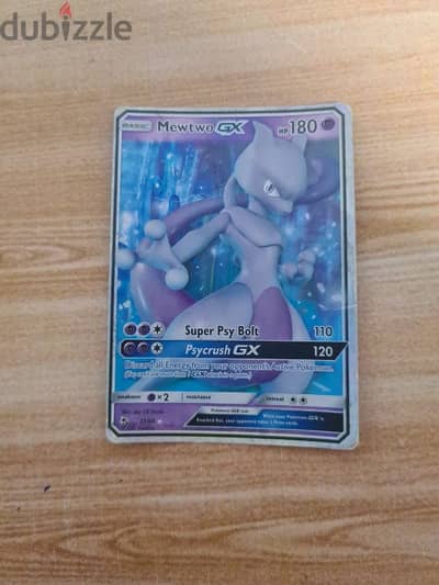 MewTwo pókemon basic card GX