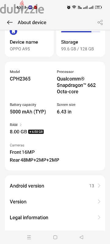 a95 oppo 8G Ram 3