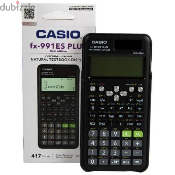 آلة حاسبة casio fx 991 es plus شبه جديده 0