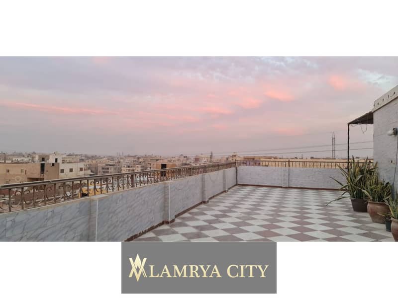 Apartment for sale, 500 square meters, immediate delivery, fully finished, overlooking the pyramids, with a wonderful view. 0