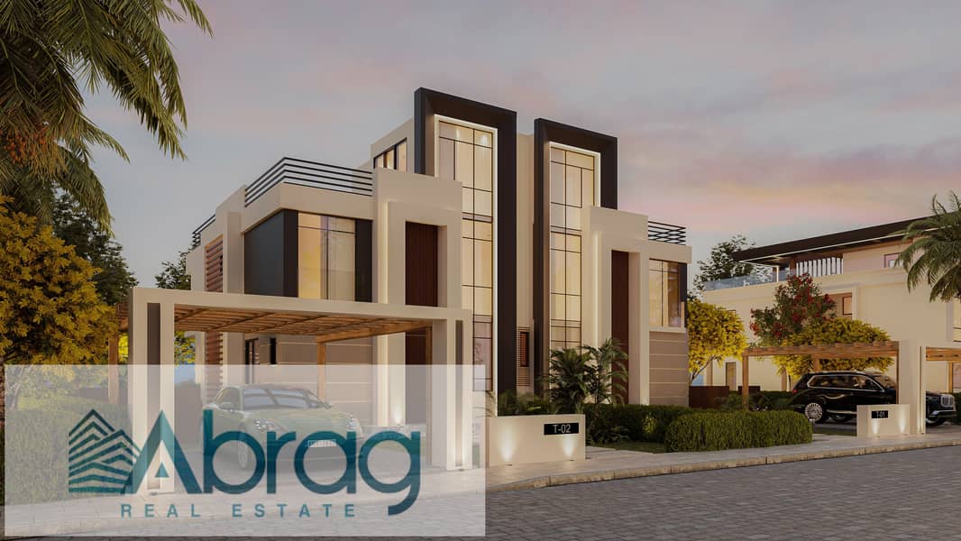 At the best price, 10% down payment, twin house for sale, receipt 2027, installments on Dahshur Road Zayed, VALLEY VIEW 0