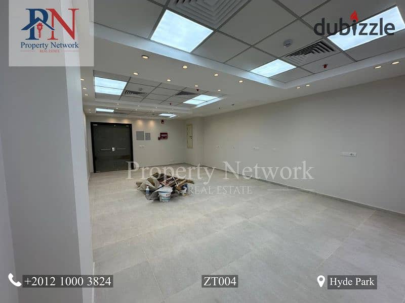 Fully Finished 65m² Administrative Office, Second Floor, Open Space Design, Rent for in Hyde Park- New Cairo 0