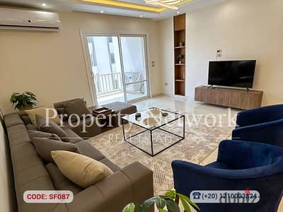 Fully Furnished Apartment 145 m2 ,for Rent in Hyde Park, New Cairo , Floor 4th