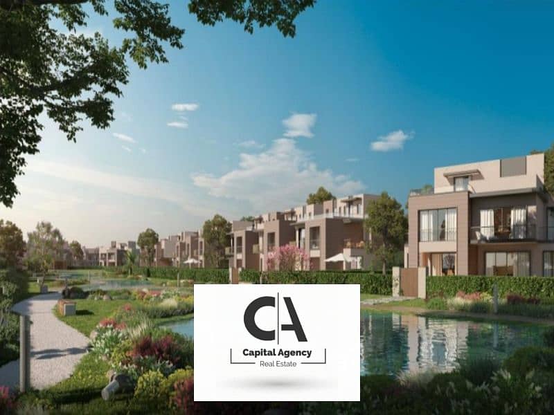 A distinctive 2 room apartment with a garden in the heart of October in the Garden Lakes Compound with installments up to 12 years - 23% cash discount 0