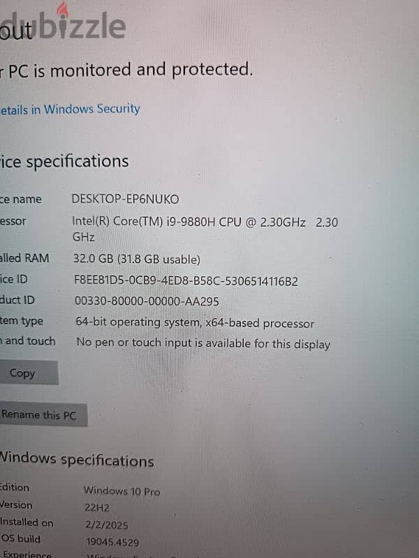 Dell Precision 7740 i9-9880h RTX 5000 16G 4K 1