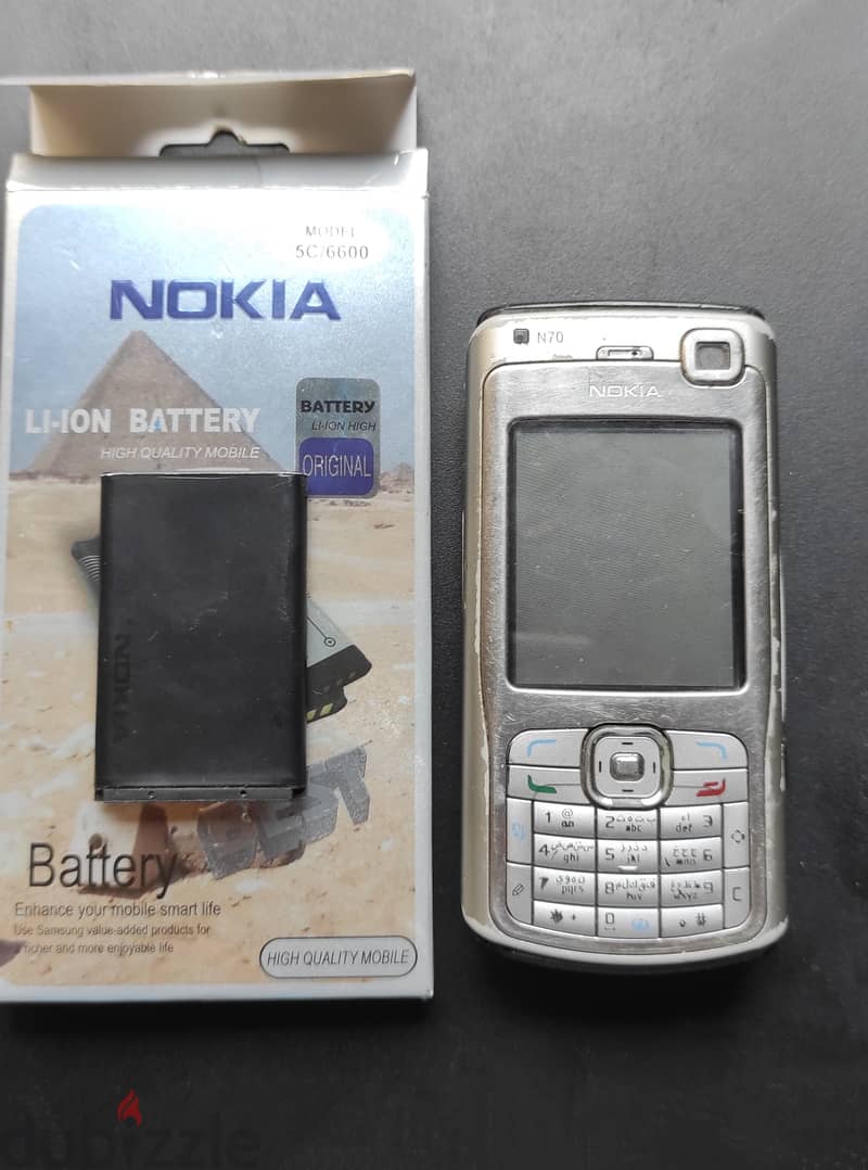 موبايل نوكيا N70  فنلندي اصلي بحاله ممتازه Nokia N70 Made in Finland 5