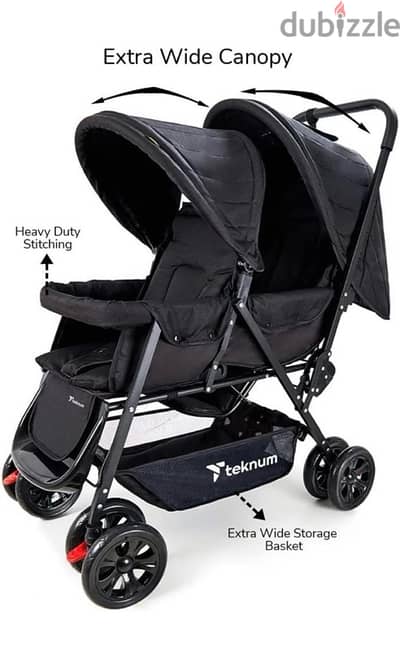 twknum twin stroller