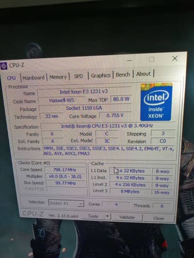 بروسيسور جيل رابع xeon. اعلي من i7 جيل رابع