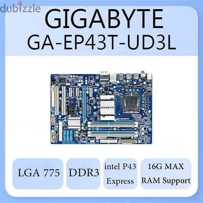 Gigabyte GA-EP43T-UD3L  DDR3  LGA775