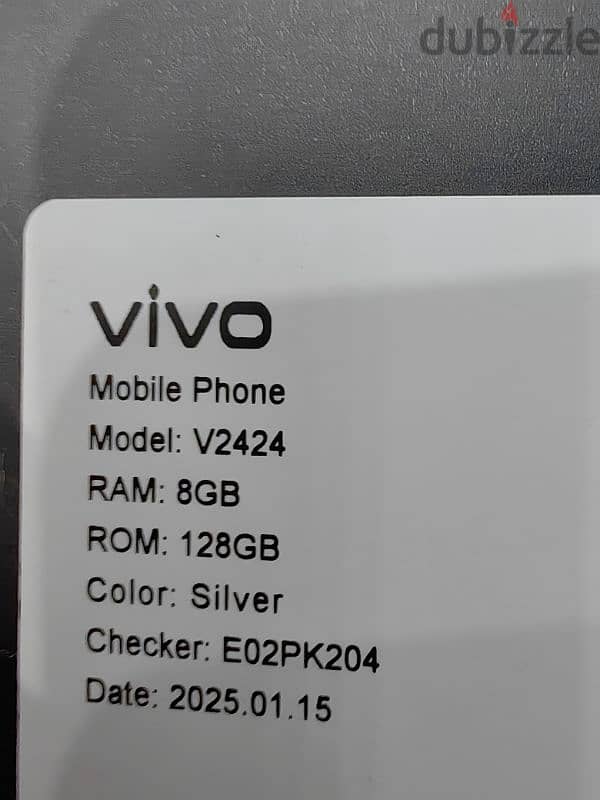 Vivo V40 Lite Silver مستعمل ايام بيع او بدل (matepad SE) 5