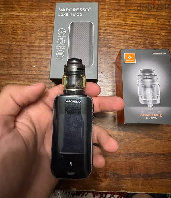 Vaporesso Luxe 2 with Geekvape Z X RTA Mesh Tank 2