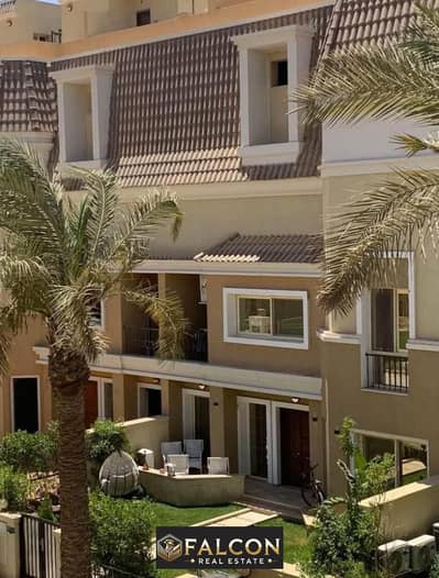 With DP 0%  + Installments 12 Years !  Corner S Villa  3 Floors Double View For Sale In Sarai New Cairo Next To Madinaty