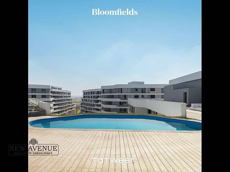 Apartment with garden for sale at Bloomfields, 137m + 68m garden, 2 beds, 2 baths, Semi Finished, Ready to move 0