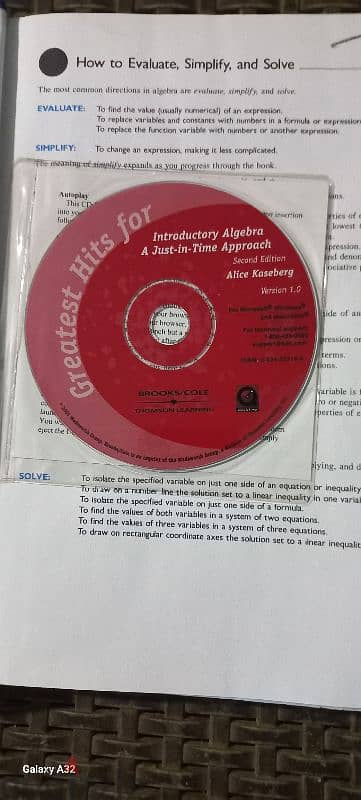 Algebra كتاب في الرياضيات 1